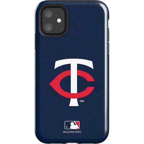 MLB Minnesota Twins - Solid Distressed iPhone 11 Impact Case