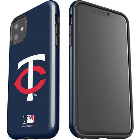 MLB Minnesota Twins - Solid Distressed iPhone 11 Impact Case