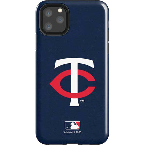 MLB Minnesota Twins - Solid Distressed iPhone 11 Pro Max Impact Case