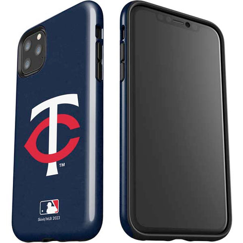 MLB Minnesota Twins - Solid Distressed iPhone 11 Pro Max Impact Case