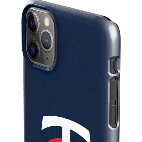 MLB Minnesota Twins - Solid Distressed iPhone 11 Pro Max Lite Case