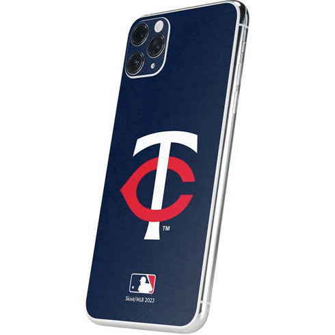 MLB Minnesota Twins - Solid Distressed iPhone 11 Pro Max Skin
