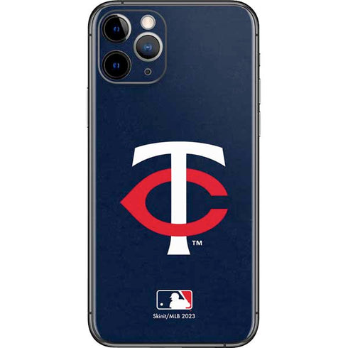 MLB Minnesota Twins - Solid Distressed iPhone 11 Pro Skin