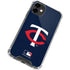 MLB Minnesota Twins - Solid Distressed iPhone 12 Clear Case