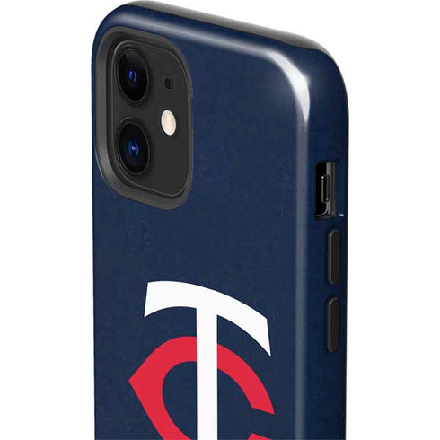 MLB Minnesota Twins - Solid Distressed iPhone 12 Impact Case