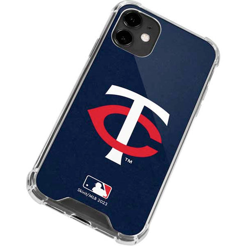 MLB Minnesota Twins - Solid Distressed iPhone 12 Mini Clear Case