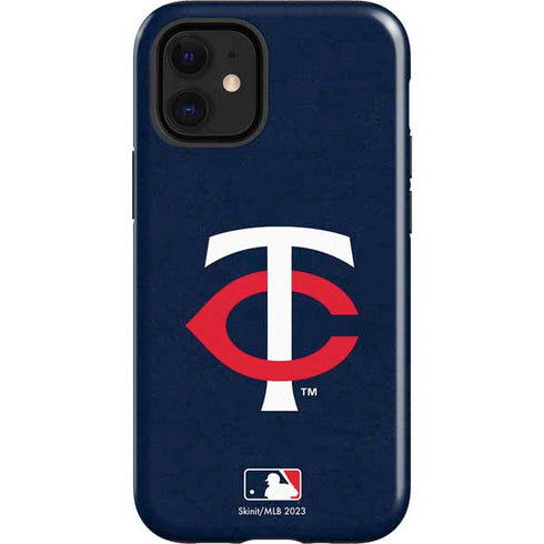 MLB Minnesota Twins - Solid Distressed iPhone 12 Mini Impact Case