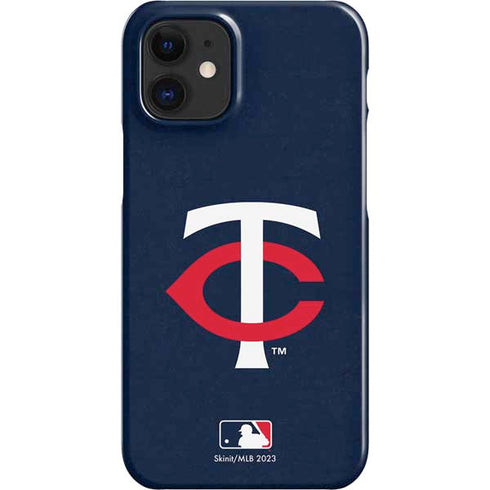 MLB Minnesota Twins - Solid Distressed iPhone 12 Mini Lite Case