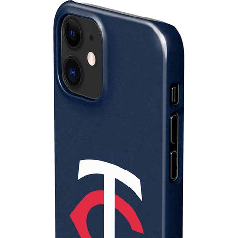MLB Minnesota Twins - Solid Distressed iPhone 12 Mini Lite Case