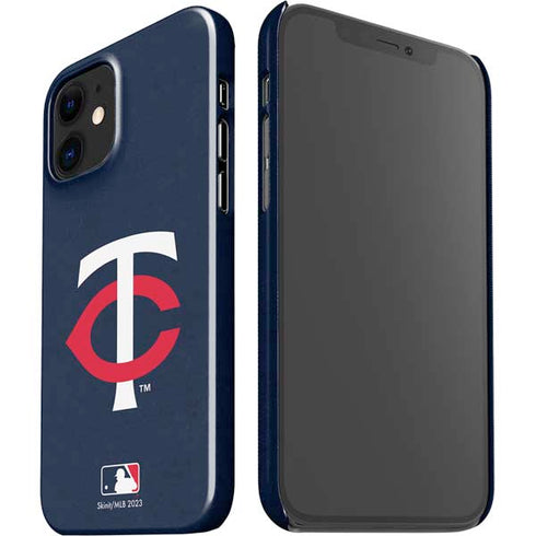 MLB Minnesota Twins - Solid Distressed iPhone 12 Mini Lite Case