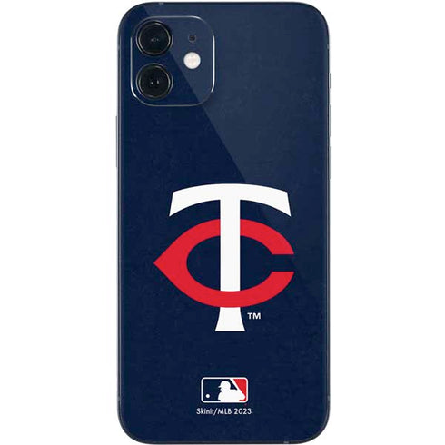 MLB Minnesota Twins - Solid Distressed iPhone 12 Mini Skin