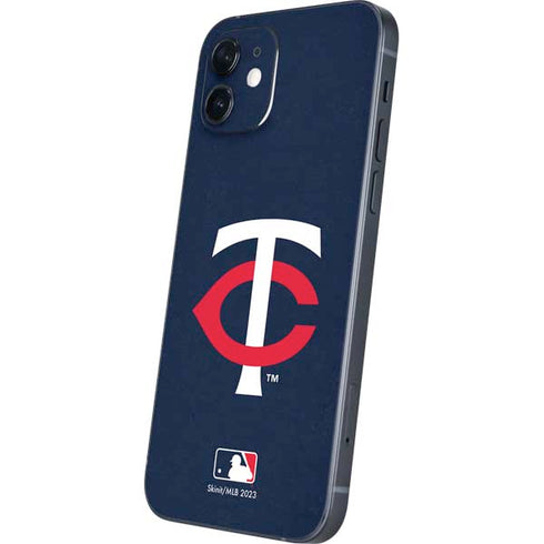 MLB Minnesota Twins - Solid Distressed iPhone 12 Mini Skin