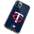 MLB Minnesota Twins - Solid Distressed iPhone 12 Pro Clear Case