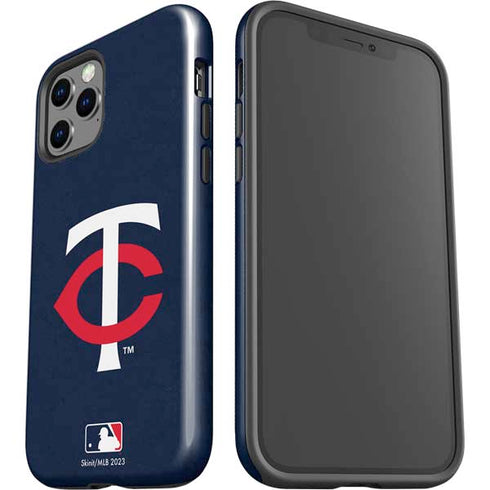 MLB Minnesota Twins - Solid Distressed iPhone 12 Pro Impact Case