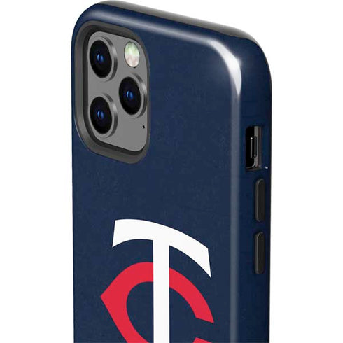MLB Minnesota Twins - Solid Distressed iPhone 12 Pro Max Impact Case