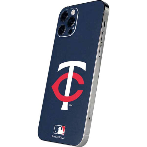 MLB Minnesota Twins - Solid Distressed iPhone 12 Pro Skin