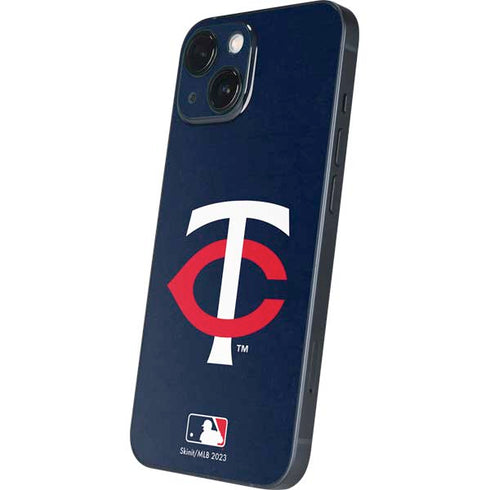 MLB Minnesota Twins - Solid Distressed iPhone 13 Mini Skin