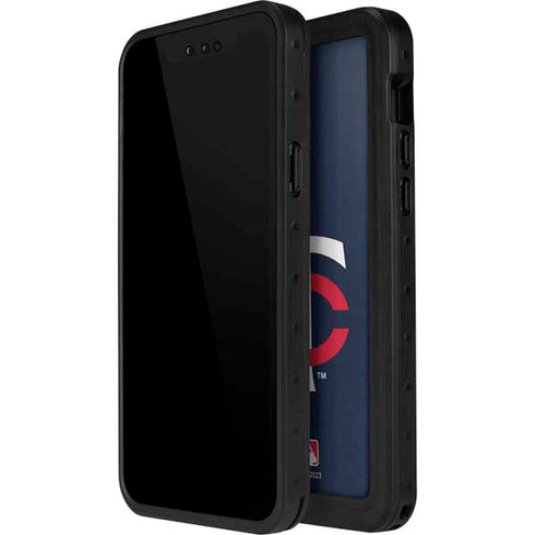 MLB Minnesota Twins - Solid Distressed iPhone 13 Mini Waterproof Case