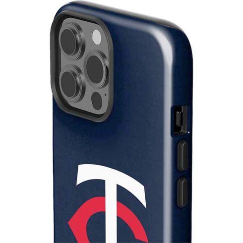 MLB Minnesota Twins - Solid Distressed iPhone 13 Pro Max Impact Case
