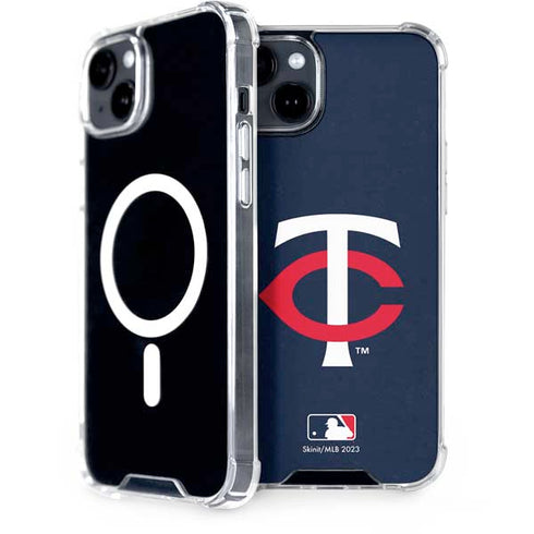 MLB Minnesota Twins - Solid Distressed iPhone 14 MagSafe Case
