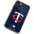 MLB Minnesota Twins - Solid Distressed iPhone 15 Plus Clear Case
