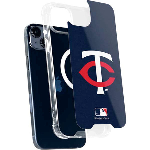 MLB Minnesota Twins - Solid Distressed iPhone 14 Plus MagSafe Case