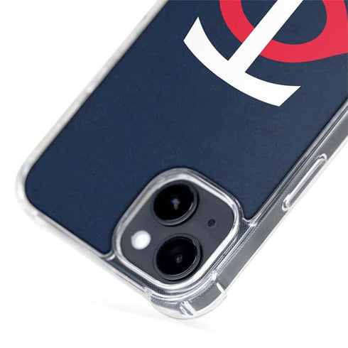 MLB Minnesota Twins - Solid Distressed iPhone 14 Plus MagSafe Case