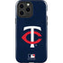 MLB Minnesota Twins - Solid Distressed iPhone 15 Pro Max Impact Case