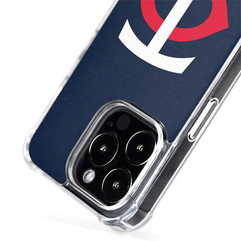 MLB Minnesota Twins - Solid Distressed iPhone 15 Pro Max MagSafe Case