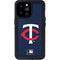 MLB Minnesota Twins - Solid Distressed iPhone 14 Pro Max Waterproof Case