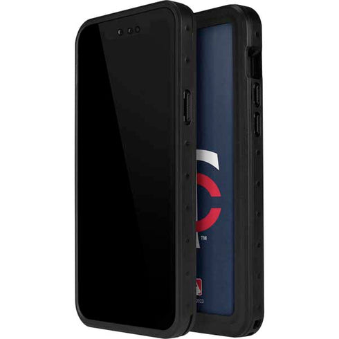 MLB Minnesota Twins - Solid Distressed iPhone 14 Pro Max Waterproof Case