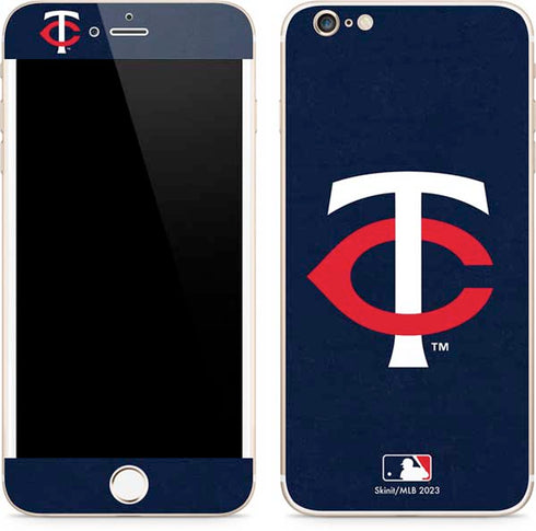 MLB Minnesota Twins - Solid Distressed iPhone 6/6s Plus Skin