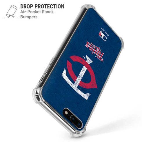 MLB Minnesota Twins - Solid Distressed iPhone 7/8 Plus Clear Case