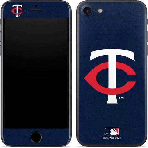 MLB Minnesota Twins - Solid Distressed iPhone 7 Skin