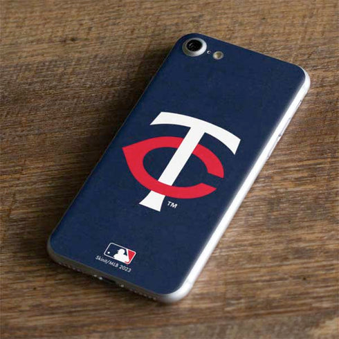 MLB Minnesota Twins - Solid Distressed iPhone 7 Skin