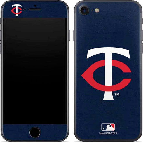 MLB Minnesota Twins - Solid Distressed iPhone 8 Skin