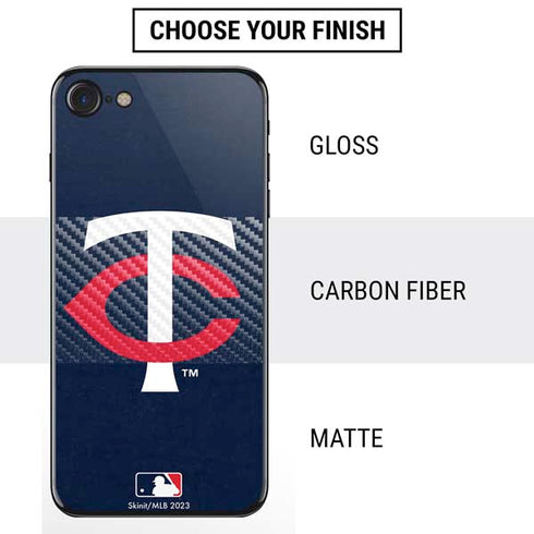 MLB Minnesota Twins - Solid Distressed iPhone SE (2nd & 3rd Gen) Skin