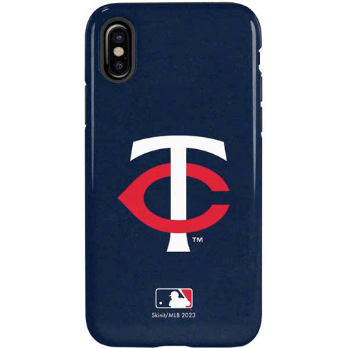 MLB Minnesota Twins - Solid Distressed iPhone X Pro Case