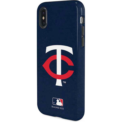 MLB Minnesota Twins - Solid Distressed iPhone X Pro Case