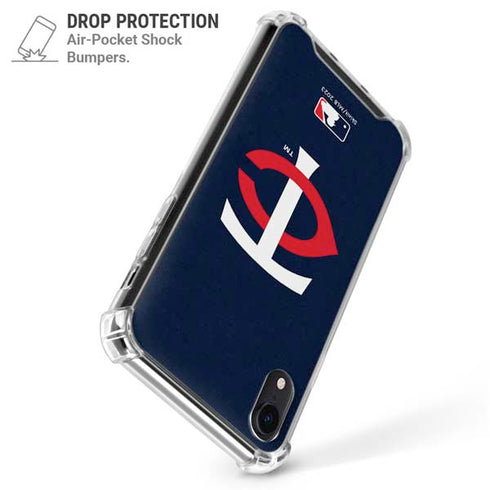 MLB Minnesota Twins - Solid Distressed iPhone XR Clear Case