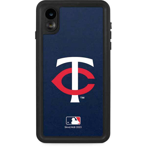 MLB Minnesota Twins - Solid Distressed iPhone XR Waterproof Case