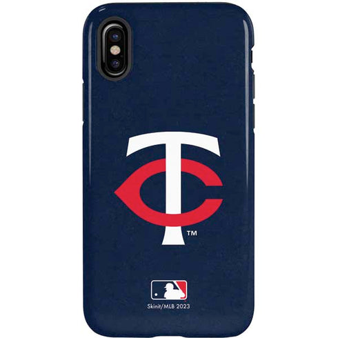 MLB Minnesota Twins - Solid Distressed iPhone XS Pro Case