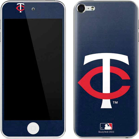 MLB Minnesota Twins - Solid Distressed Apple iPod Skin