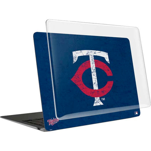 MLB Minnesota Twins - Solid Distressed MacBook Air 13in M1 (2021) Case plus Skin