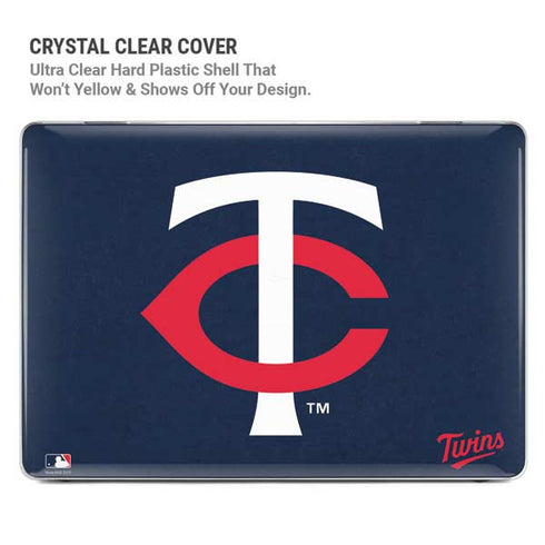 MLB Minnesota Twins - Solid Distressed MacBook Pro 16in (2021-25) Case plus Skin