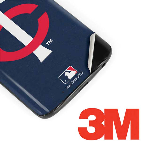 MLB Minnesota Twins - Solid Distressed Moto G6 Skin