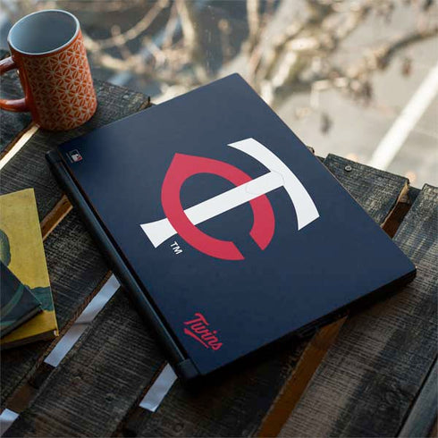 MLB Minnesota Twins - Solid Distressed MSI GS65 Stealth Laptop Skin