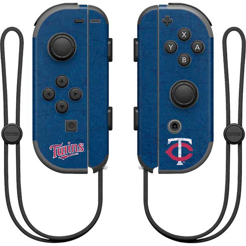 MLB Minnesota Twins - Solid Distressed Nintendo Joy-Con (L/R) Controller Skin