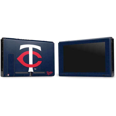MLB Minnesota Twins - Solid Distressed Nintendo Switch Bundle Skin