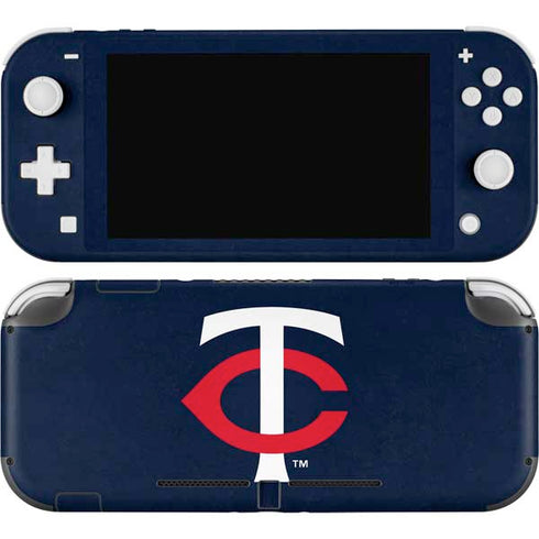MLB Minnesota Twins - Solid Distressed Nintendo Switch Lite Skin
